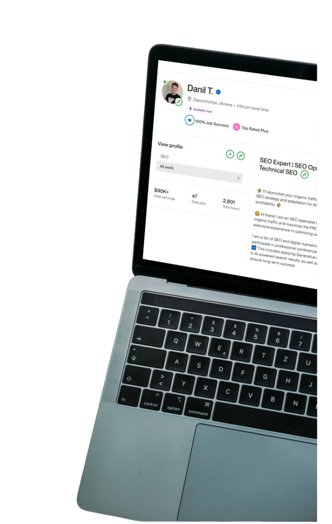 Danil Tkachenko Upwork Profile